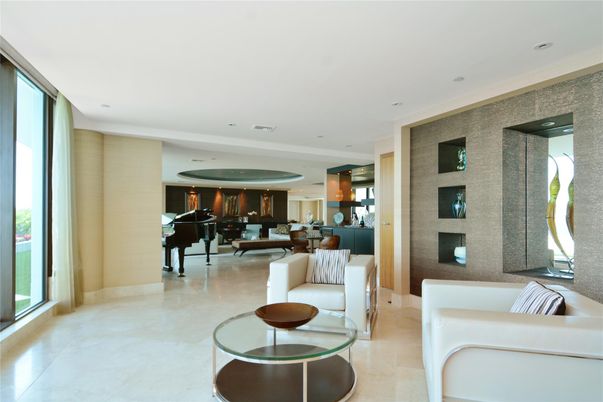 Interior, Kitchen, Living room, Pendant Lights, Piano, Recessed Lighting