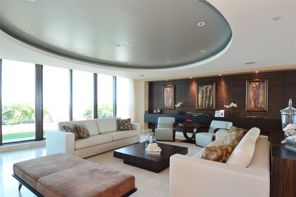 Interior, Living room, Recessed Lighting
