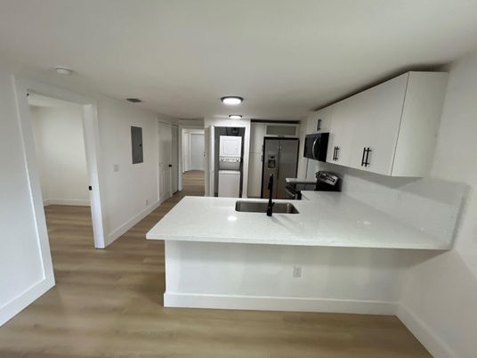 Interior, Kitchen, Wood Texture Flooring