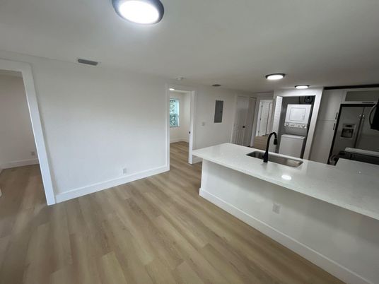 Interior, Kitchen, Wood Texture Flooring