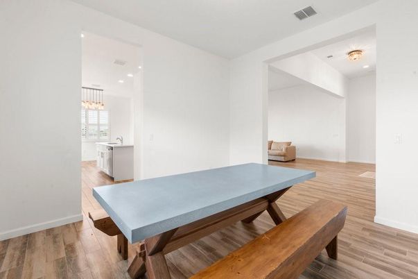 Interior, Pendant Lights, Recessed Lighting, Wood Texture Flooring