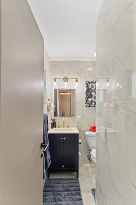 Bathroom, Glass Shower, Interior, Marble, Marble Walls