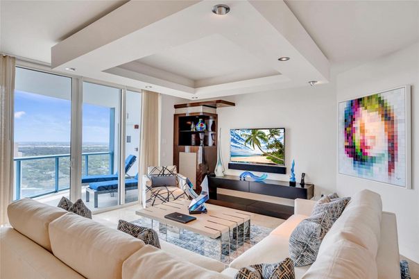 Interior, Living room, Recessed Lighting
