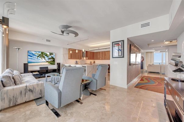 Interior, Kitchen, Living room, Recessed Lighting