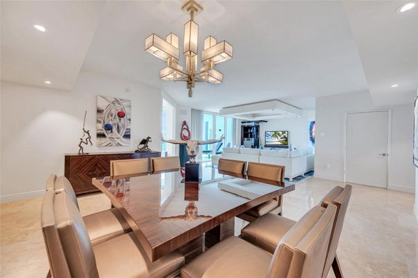 Chandelier, Dining room, Interior, Living room, Recessed Lighting