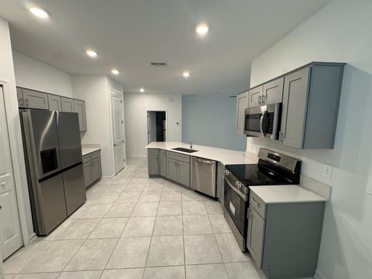 Interior, Kitchen, Recessed Lighting, Stainless Steel Appliances