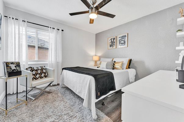 Bedroom, Interior, Wood Texture Flooring