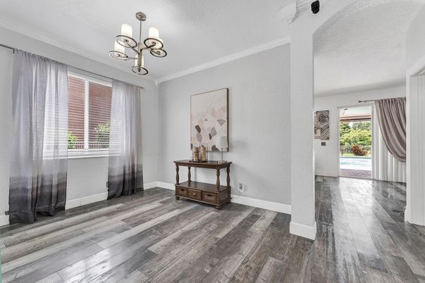 Chandelier, Interior, Wood Texture Flooring