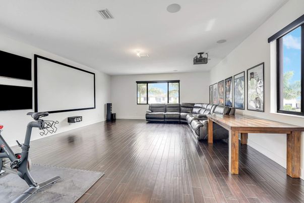 Fitness Equipment, Interior, Wood Texture Flooring