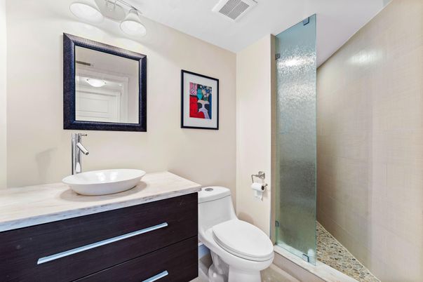 Bathroom, Glass Shower, Interior