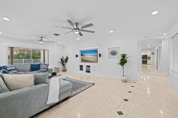 Interior, Living room, Marble, Recessed Lighting