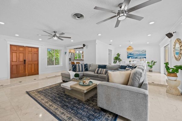 Interior, Living room, Marble, Recessed Lighting