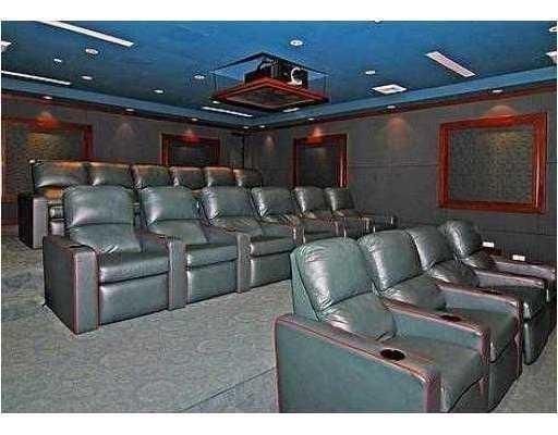 Home Theatre Room, Interior, Projection Screen, Recessed Lighting, Theatre Room