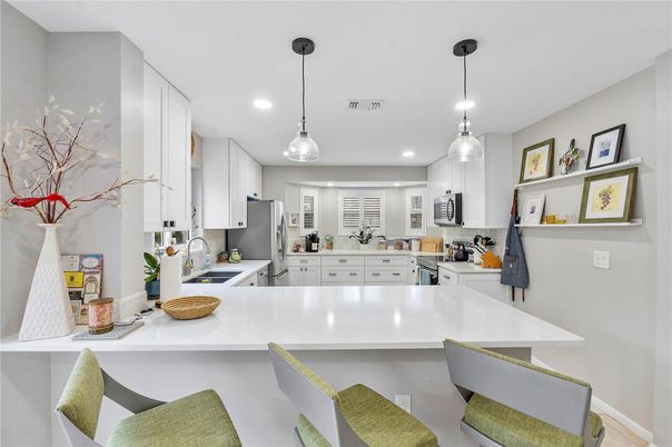 Interior, Kitchen, Pendant Lights, Recessed Lighting