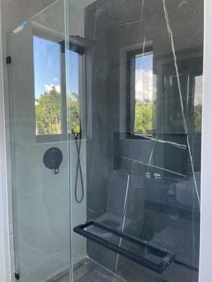 Bathroom, Glass Shower, Interior