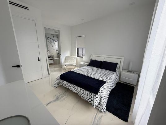 Bedroom, Interior, Marble