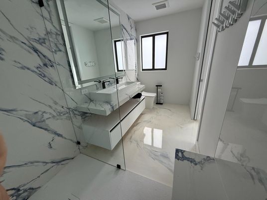 Bathroom, Interior, Marble, Marble Walls
