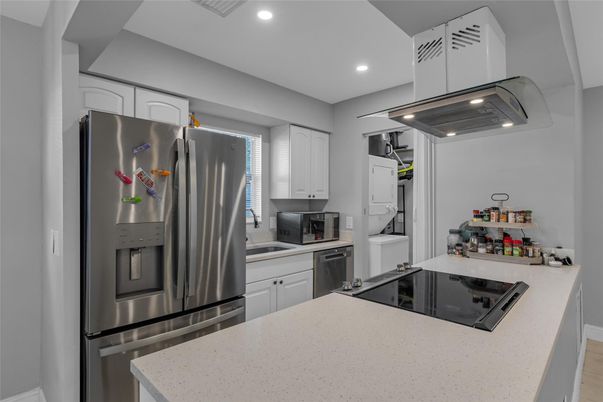 Interior, Kitchen, Recessed Lighting, Stainless Steel Appliances