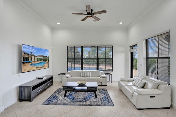 Interior, Living room, Recessed Lighting
