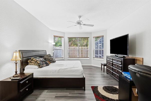 Bedroom, Interior, Wood Texture Flooring