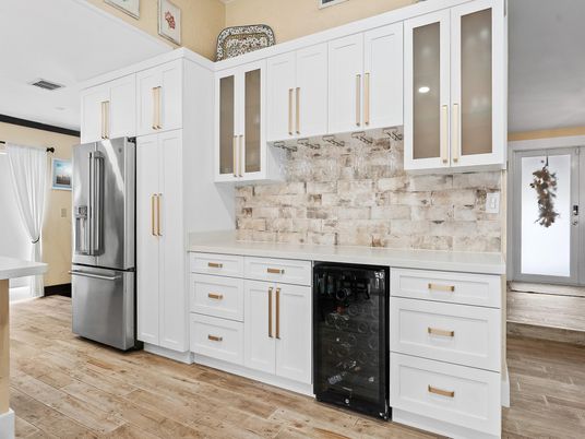 Interior, Kitchen, Wood Texture Flooring