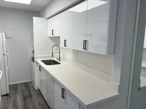 Interior, Kitchen, Wood Texture Flooring