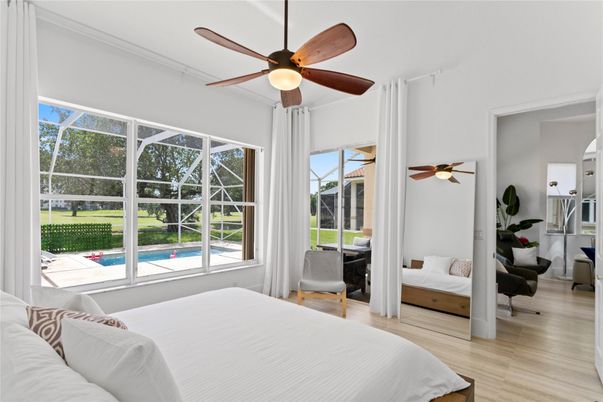 Bedroom, Interior, Sun Room, Wood Texture Flooring