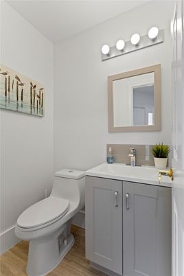 Bathroom, Interior, Wood Texture Flooring