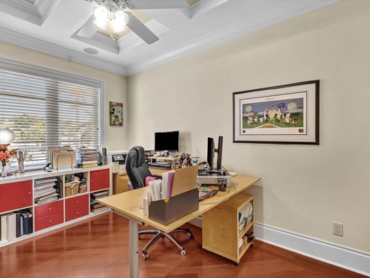 Home Office, Interior, Wood Texture Flooring