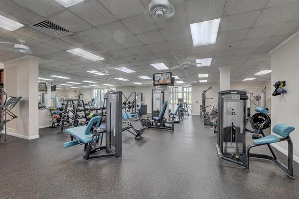 Fitness Equipment, Gym, Interior, Recessed Lighting