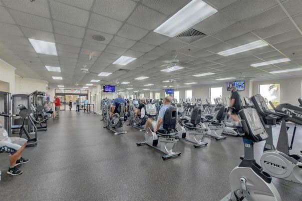 Fitness Equipment, Gym, Interior, Recessed Lighting
