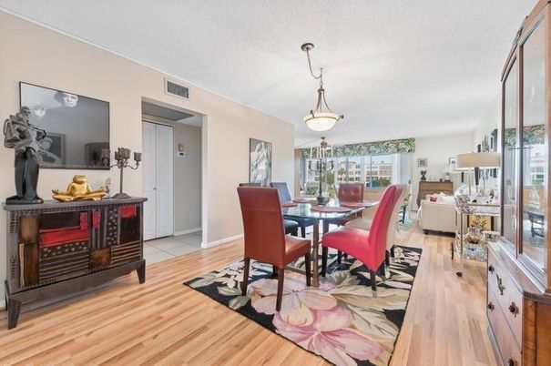 Dining room, Interior, Living room, Pendant Lights, Wood Texture Flooring