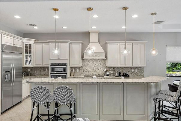 Interior, Kitchen, Pendant Lights, Recessed Lighting, Stainless Steel Appliances
