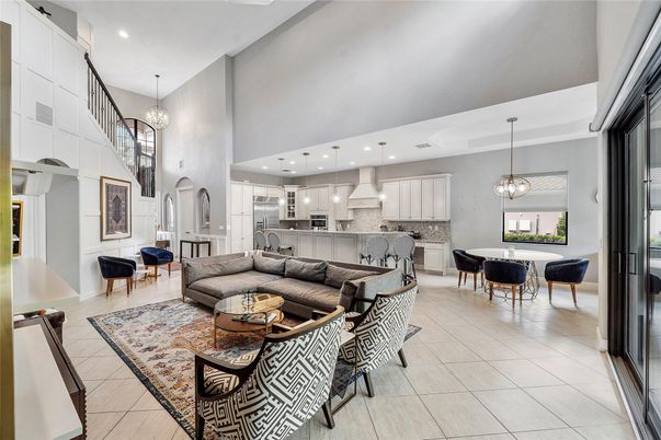 Dining room, Interior, Kitchen, Living room, Pendant Lights, Recessed Lighting