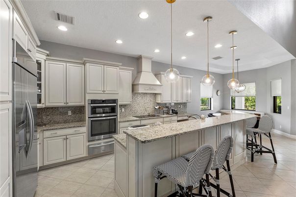 Interior, Kitchen, Pendant Lights, Recessed Lighting, Stainless Steel Appliances
