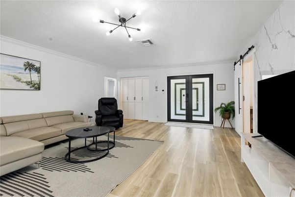 Interior, Living room, Marble Walls, Wood Texture Flooring