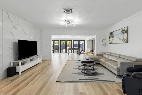 Dining room, Interior, Living room, Marble Walls, Wood Texture Flooring