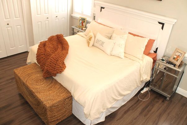 Bedroom, Interior, Wood Texture Flooring