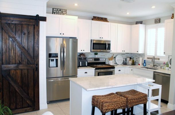 Interior, Kitchen, Recessed Lighting, Stainless Steel Appliances