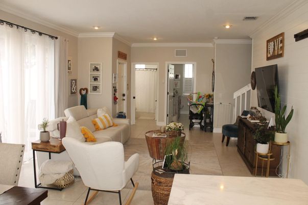 Interior, Living room, Recessed Lighting