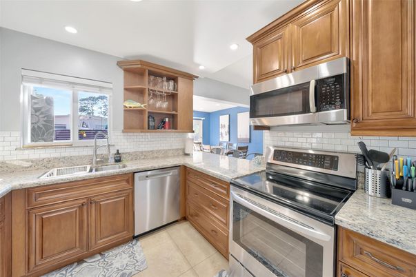 Interior, Kitchen, Recessed Lighting, Stainless Steel Appliances