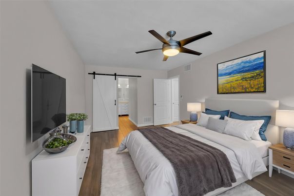 Bedroom, Interior, Wood Texture Flooring