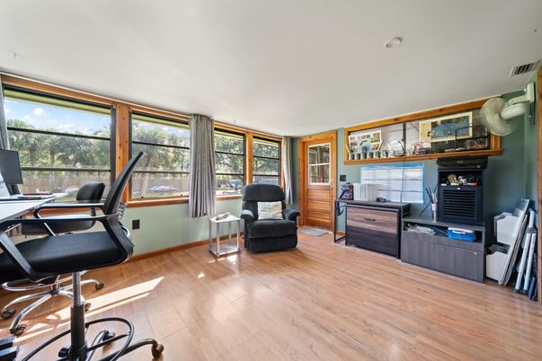 Home Office, Interior, Wood Texture Flooring