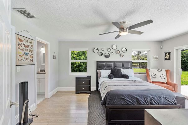 Bedroom, Interior, Wood Texture Flooring