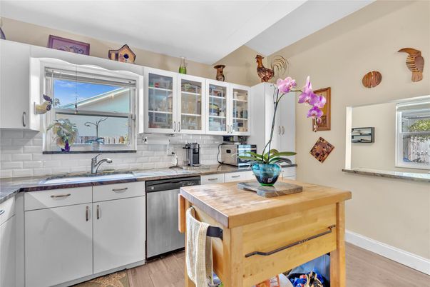 Interior, Kitchen, Wood Texture Flooring