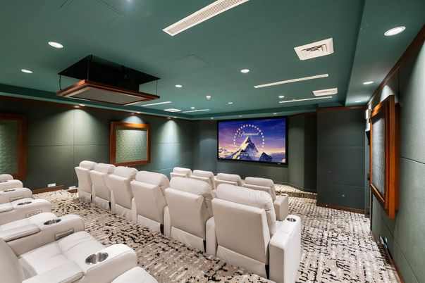 Home Theatre Room, Interior, Projection Screen, Recessed Lighting, Theatre Room