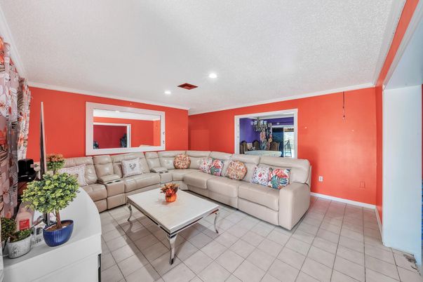 Interior, Living room, Recessed Lighting