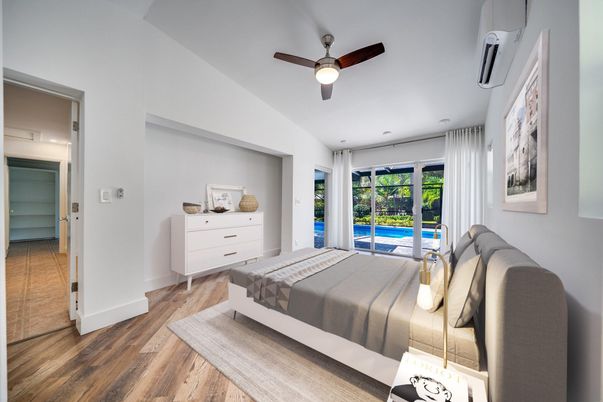 Bedroom, Interior, Wood Texture Flooring