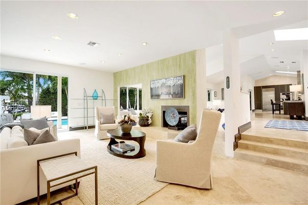 Interior, Living room, Recessed Lighting