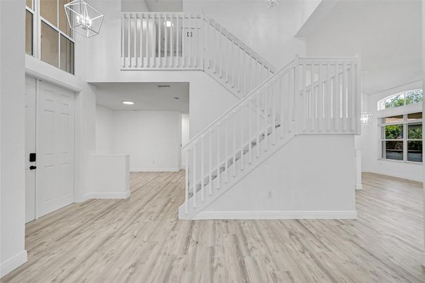 Interior, Pendant Lights, Recessed Lighting, Wood Texture Flooring